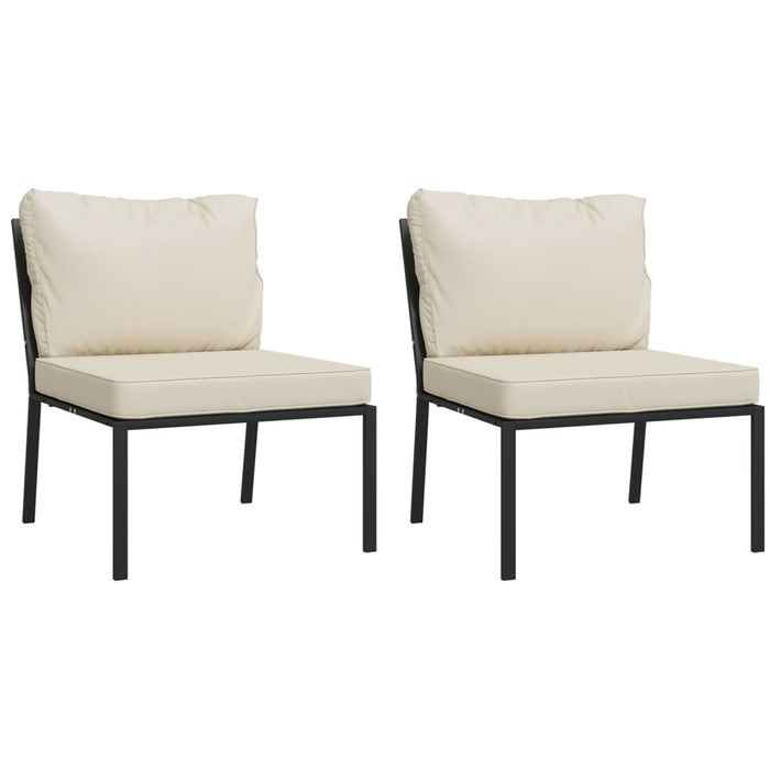 Set mobilier de grădină cu perne nisipii, 6 piese, oțel - WALTI WALTI