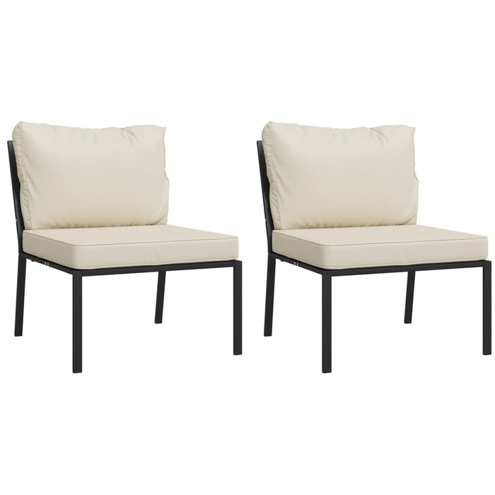 Set mobilier de grădină cu perne nisipii, 5 piese, oțel - WALTI WALTI