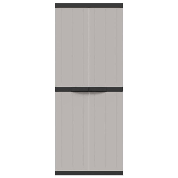 Dulap depozitare de exterior, gri și negru, 65x37x165 cm, PP - WALTI WALTI
