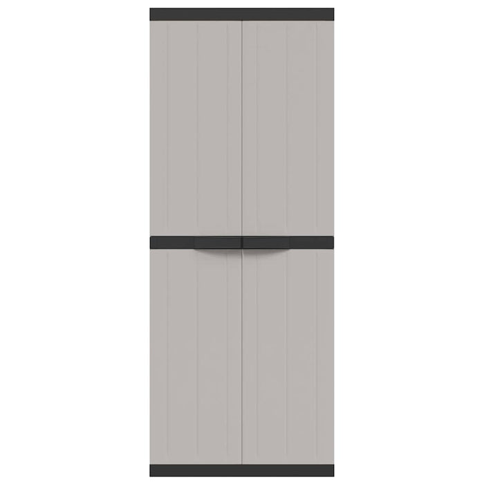 Dulap depozitare de exterior, gri și negru, 65x37x165 cm, PP - WALTI WALTI