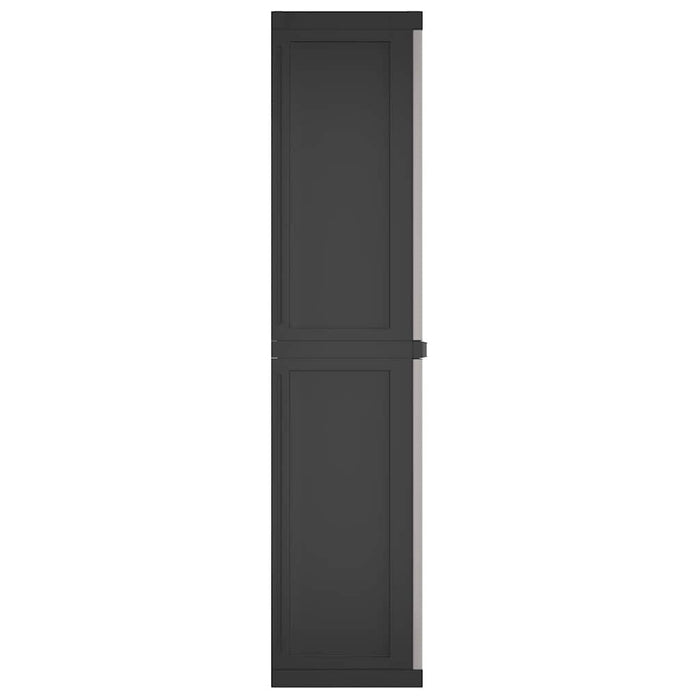 Dulap depozitare de exterior, gri și negru, 65x37x165 cm, PP - WALTI WALTI
