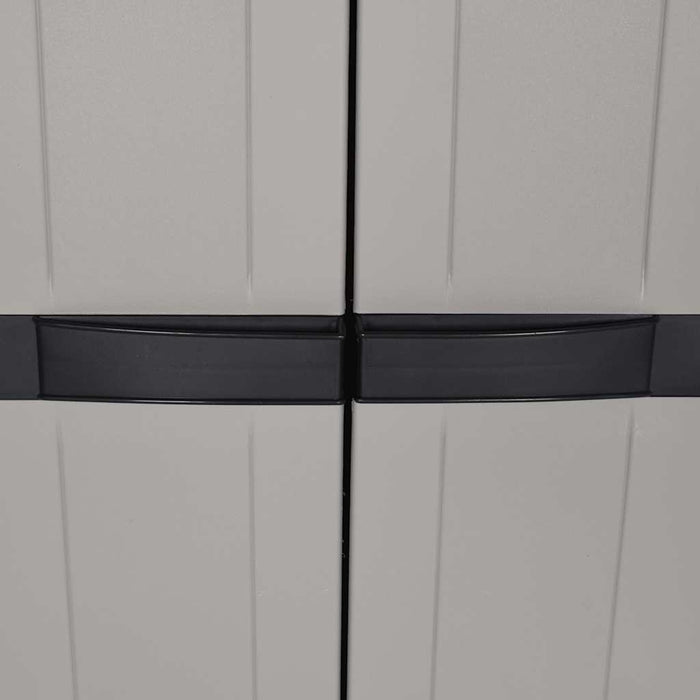 Dulap depozitare de exterior, gri și negru, 65x37x165 cm, PP - WALTI WALTI