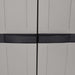 Dulap depozitare de exterior, gri și negru, 65x37x165 cm, PP - WALTI WALTI
