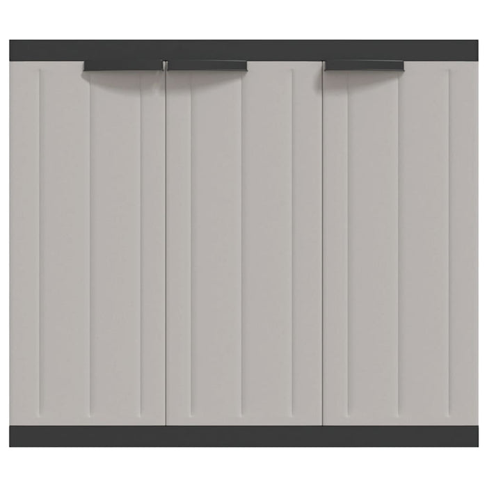 Dulap depozitare de exterior, gri și negru, 97x37x85 cm, PP WALTI