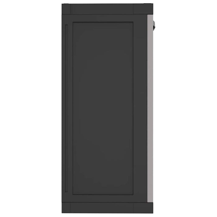 Dulap depozitare de exterior, gri și negru, 97x37x85 cm, PP WALTI