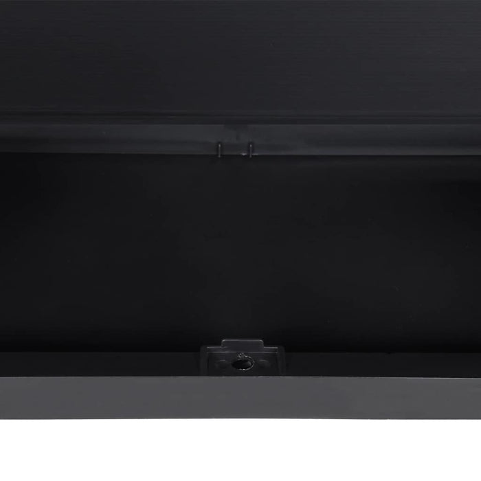 Dulap depozitare de exterior, gri și negru, 97x37x85 cm, PP WALTI