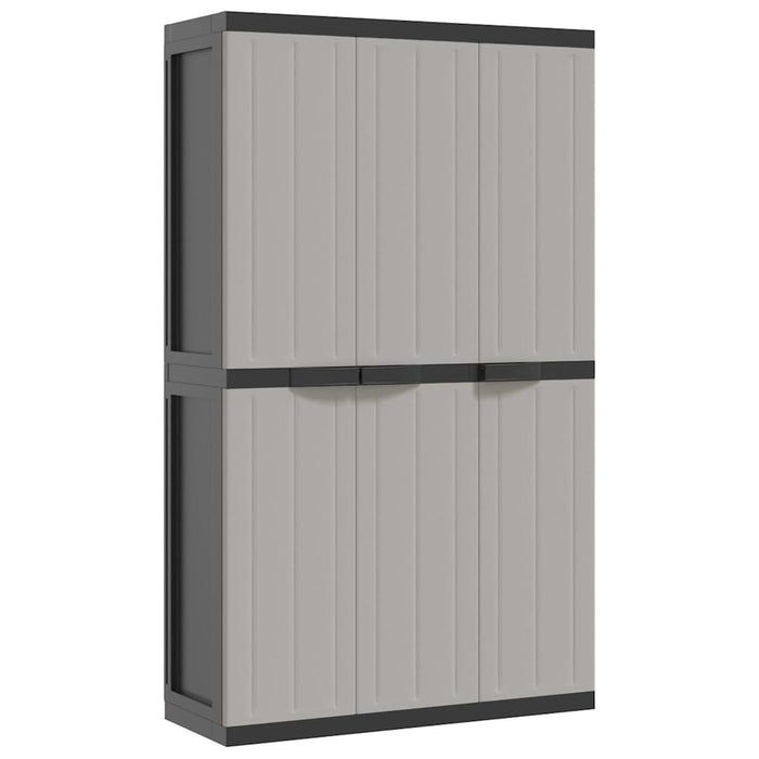 Dulap depozitare de exterior, gri și negru, 97x37x165 cm, PP - WALTI WALTI