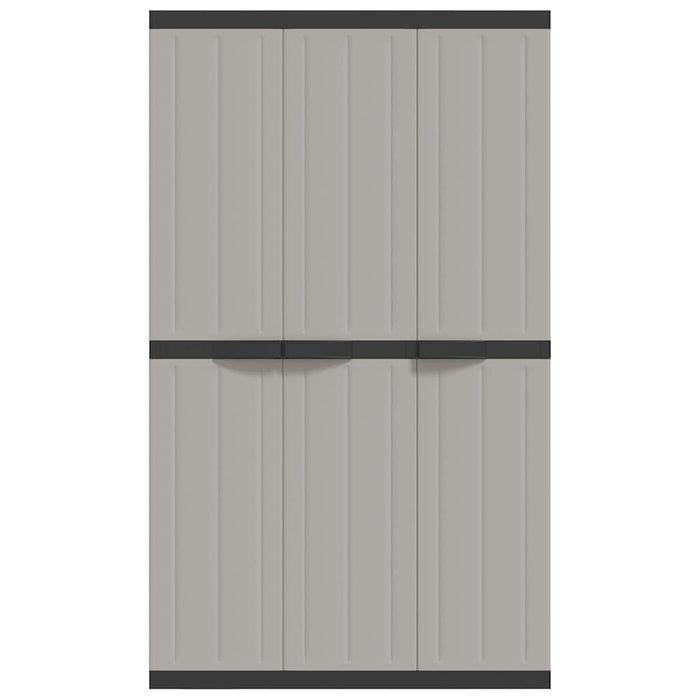 Dulap depozitare de exterior, gri și negru, 97x37x165 cm, PP - WALTI WALTI