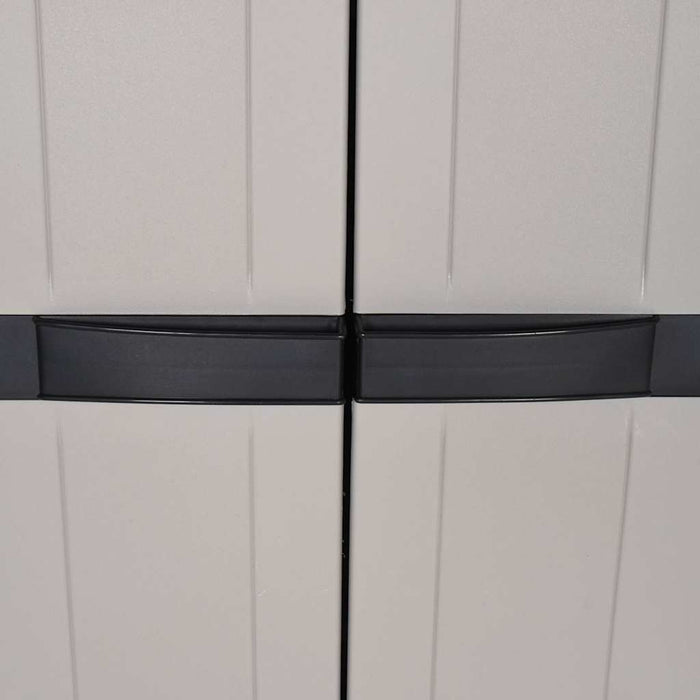 Dulap depozitare de exterior, gri și negru, 97x37x165 cm, PP - WALTI WALTI