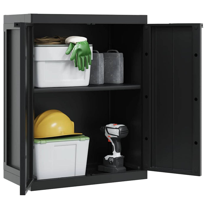 Dulap depozitare de exterior, negru, 65x37x85 cm, PP - WALTI WALTI