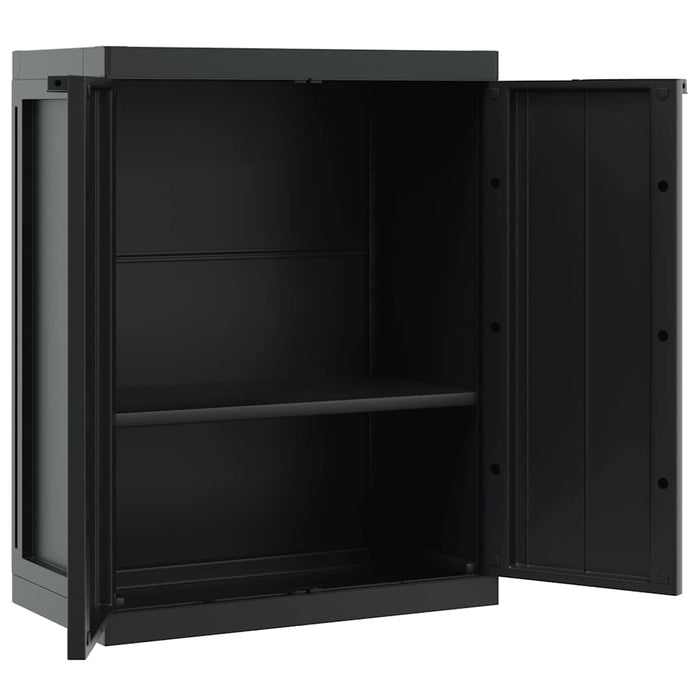 Dulap depozitare de exterior, negru, 65x37x85 cm, PP - WALTI WALTI
