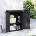 Dulap depozitare de exterior, negru, 65x37x85 cm, PP - WALTI WALTI
