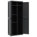 Dulap depozitare de exterior, negru, 65x37x165 cm, PP - WALTI WALTI