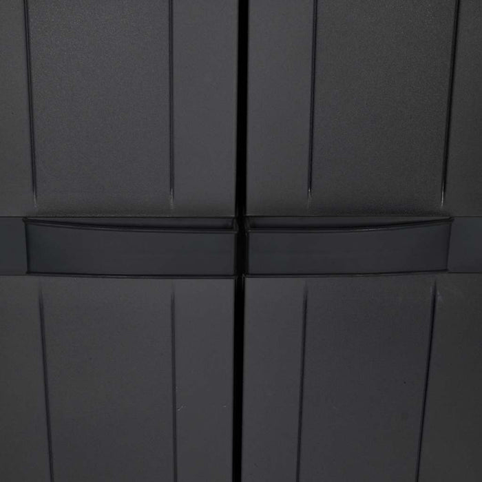 Dulap depozitare de exterior, negru, 65x37x165 cm, PP - WALTI WALTI