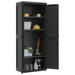Dulap depozitare de exterior, negru, 65x37x165 cm, PP - WALTI WALTI