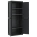 Dulap depozitare de exterior, negru, 65x37x165 cm, PP - WALTI WALTI