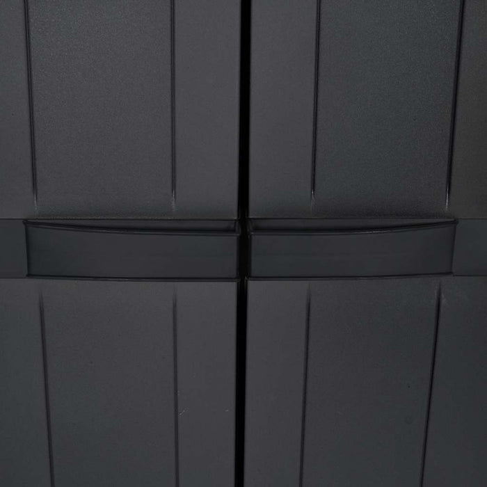 Dulap depozitare de exterior, negru, 65x37x165 cm, PP - WALTI WALTI