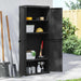 Dulap depozitare de exterior, negru, 65x37x165 cm, PP - WALTI WALTI