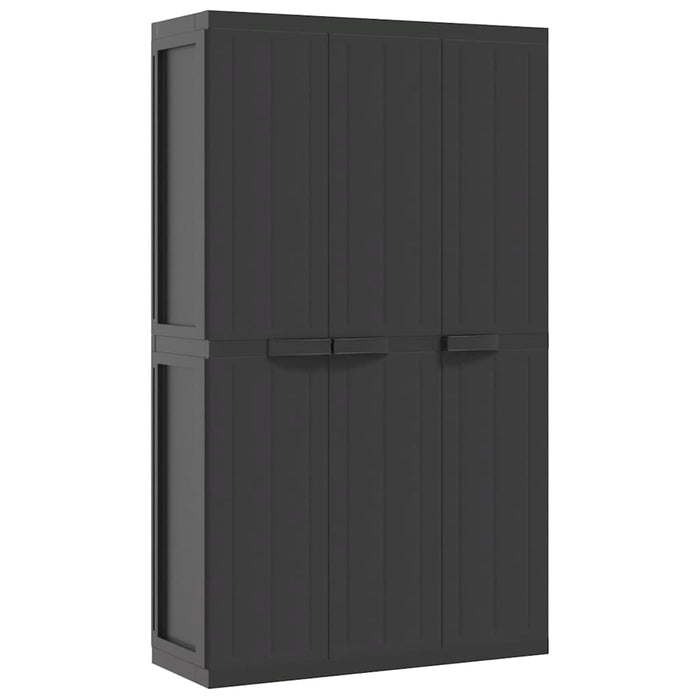 Dulap depozitare de exterior, negru, 97x37x165 cm, PP - WALTI WALTI
