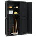 Dulap depozitare de exterior, negru, 97x37x165 cm, PP - WALTI WALTI