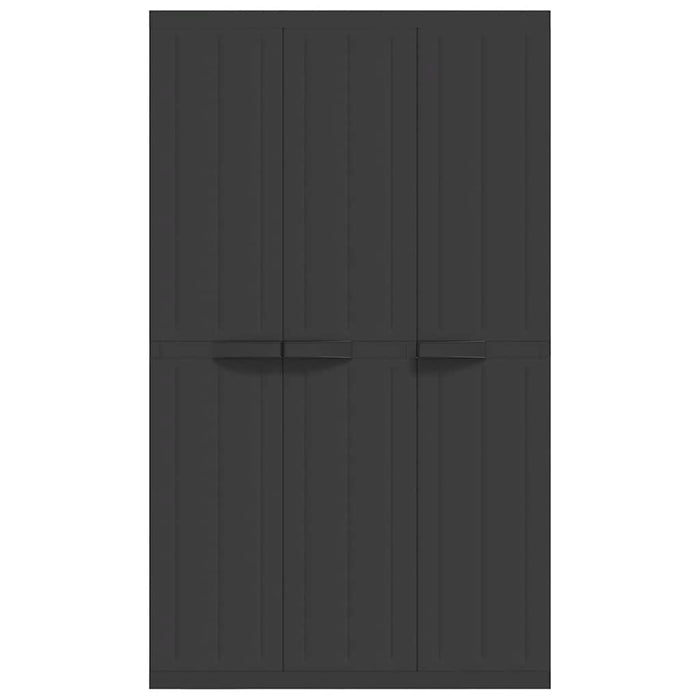 Dulap depozitare de exterior, negru, 97x37x165 cm, PP - WALTI WALTI