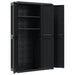 Dulap depozitare de exterior, negru, 97x37x165 cm, PP - WALTI WALTI