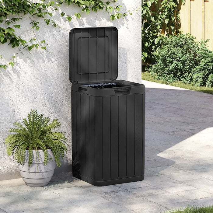 Coș de gunoi pentru exterior, antracit, 38x38x65 cm, PP - WALTI WALTI