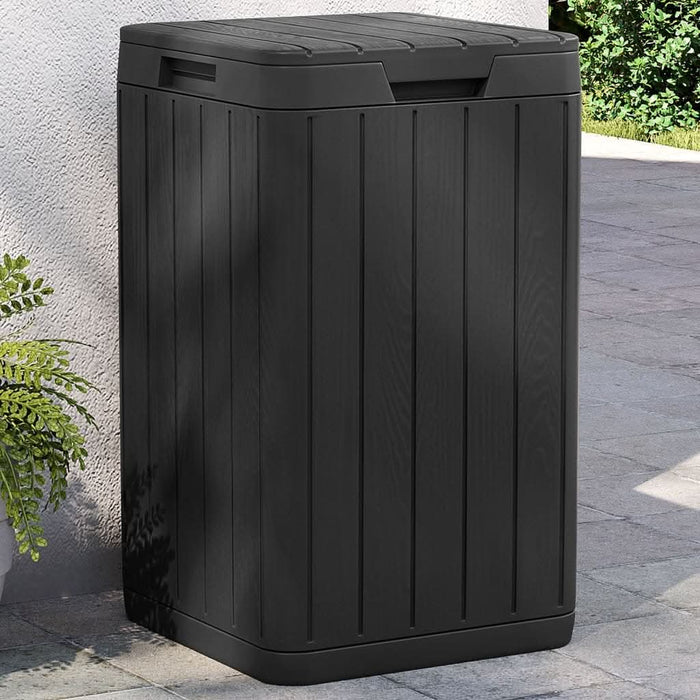 Coș de gunoi pentru exterior, antracit, 38x38x65 cm, PP - WALTI WALTI