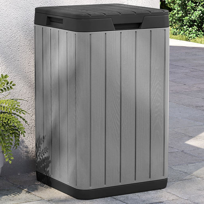 Coș de gunoi pentru exterior, gri, 38x38x65 cm, PP - WALTI WALTI