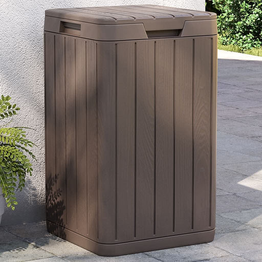 Coș de gunoi pentru exterior, maro, 38x38x65 cm, PP - WALTI WALTI