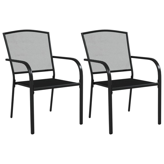 Set de masă grădină, 3 piese, antracit, oțel WALTI
