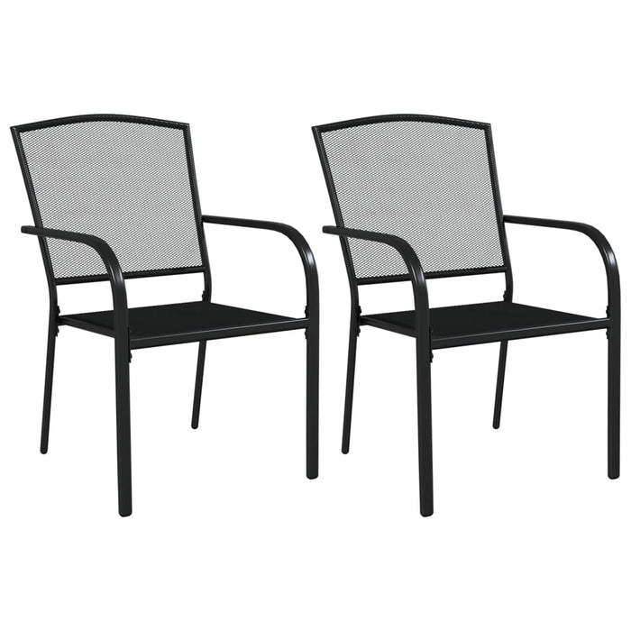 Set de masă grădină, 3 piese, antracit, oțel WALTI
