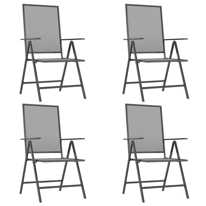 Set de masă pentru grădină, 5 piese, antracit, oțel - WALTI WALTI