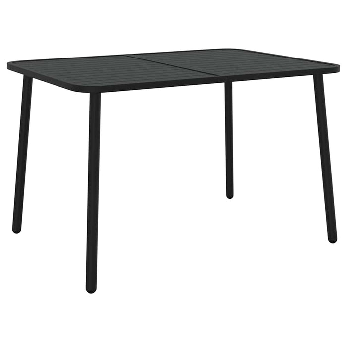 Set de masă pentru grădină, 5 piese, antracit, oțel WALTI