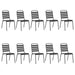 Set de mobilier pentru grădină, 11 piese, antracit, oțel - WALTI WALTI