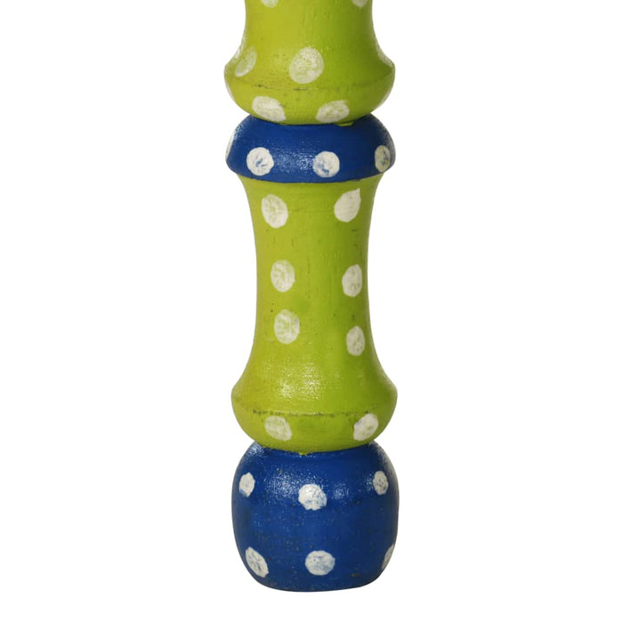 Măsuță de cafea pictată manual, verde, lemn masiv mango - WALTI WALTI
