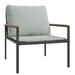 Set mobilier de grădină, cu perne, antracit, 4 piese, oțel - WALTI WALTI