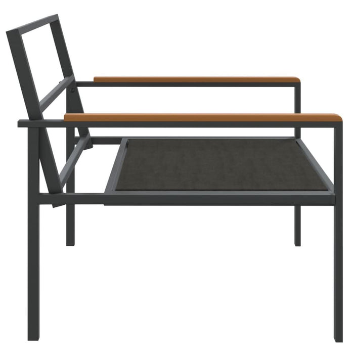 Set mobilier de grădină, cu perne, antracit, 4 piese, oțel - WALTI WALTI