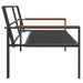 Set mobilier de grădină, cu perne, antracit, 4 piese, oțel - WALTI WALTI