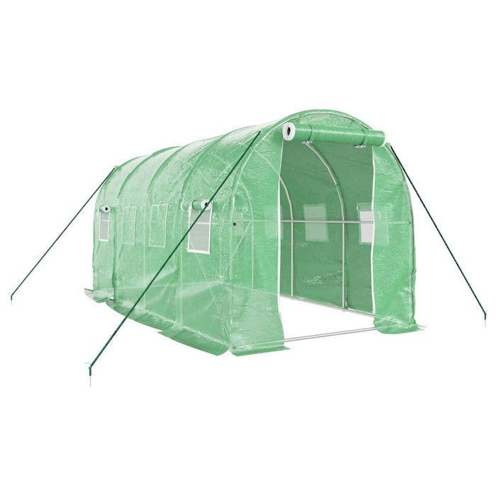 Seră cu cadru din oțel, verde, 8 m², 4x2x2 m - WALTI WALTI