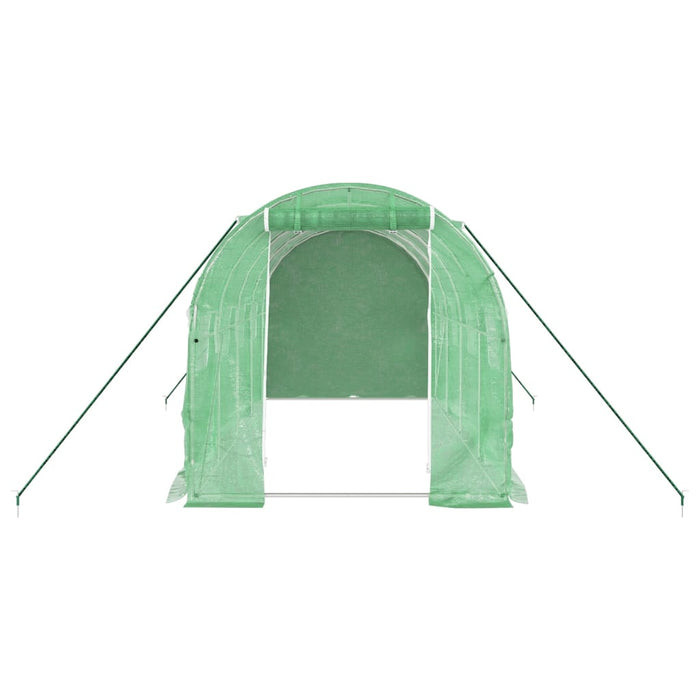 Seră cu cadru din oțel, verde, 8 m², 4x2x2 m - WALTI WALTI