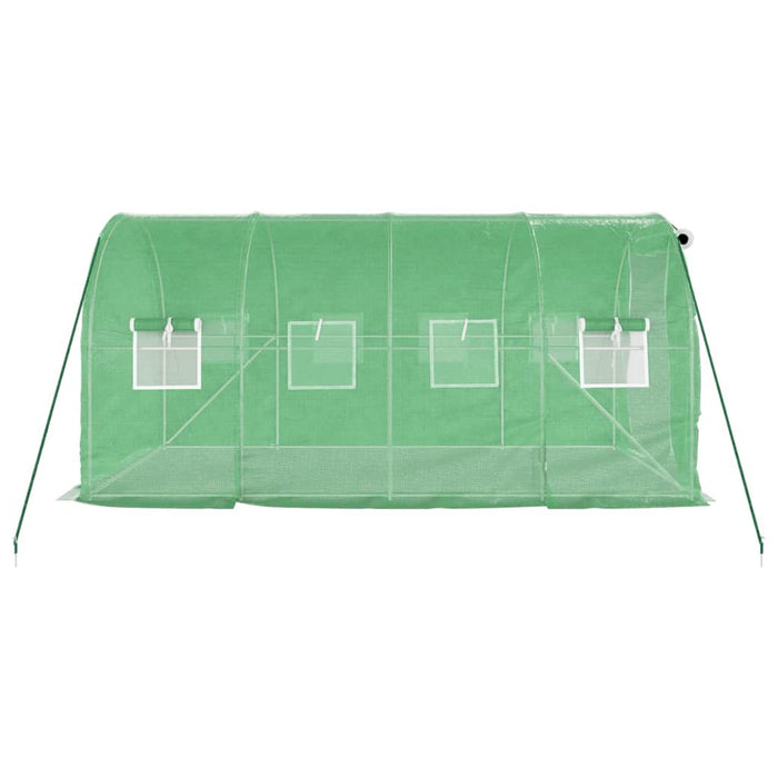 Seră cu cadru din oțel, verde, 8 m², 4x2x2 m - WALTI WALTI