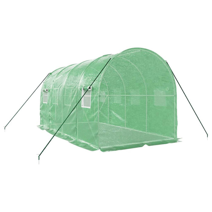 Seră cu cadru din oțel, verde, 8 m², 4x2x2 m - WALTI WALTI