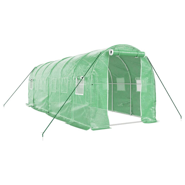 Seră cu cadru din oțel, verde, 12 m², 6x2x2 m - WALTI WALTI