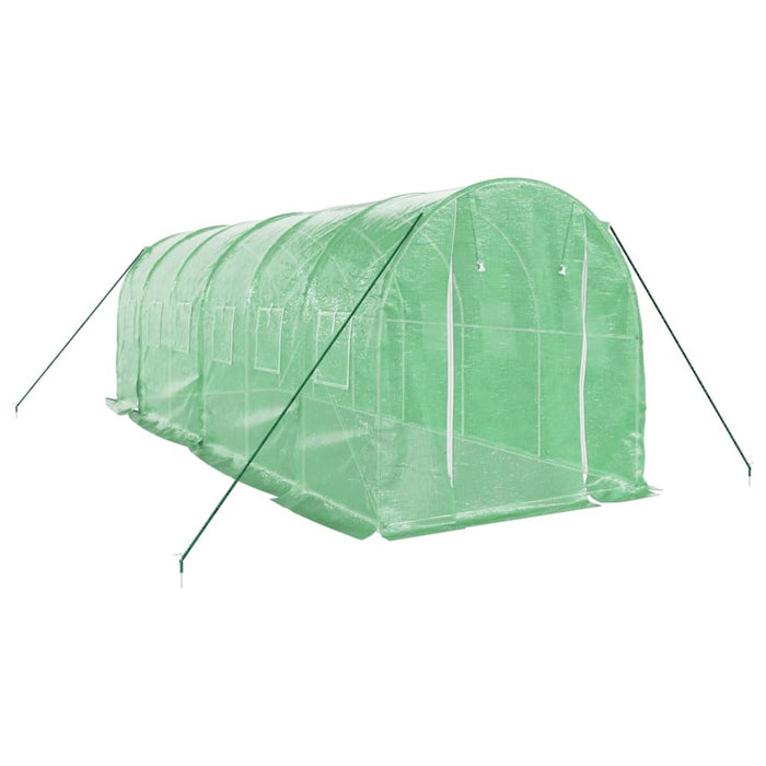 Seră cu cadru din oțel, verde, 12 m², 6x2x2 m - WALTI WALTI