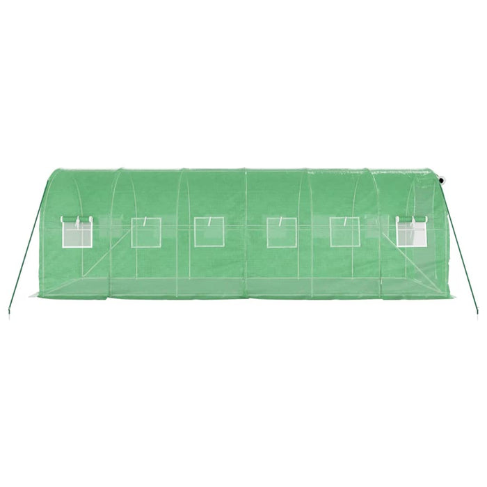 Seră cu cadru din oțel, verde, 12 m², 6x2x2 m - WALTI WALTI