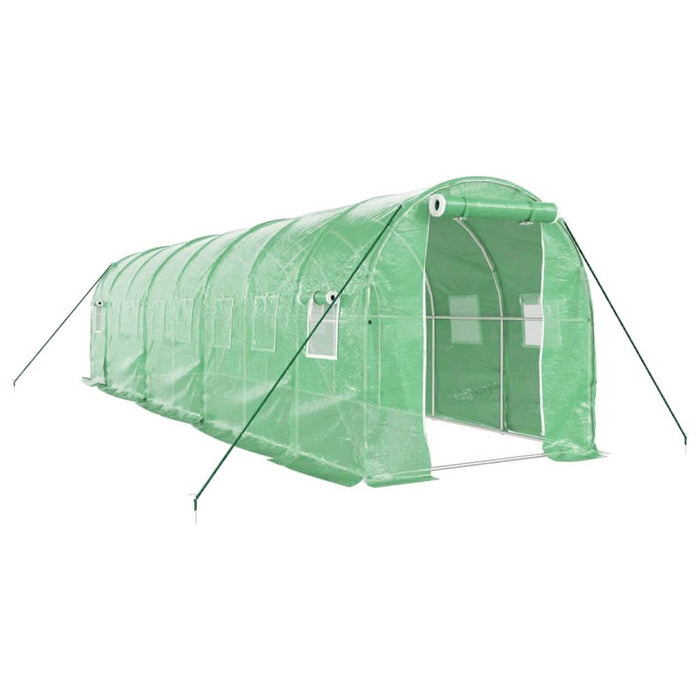 Seră cu cadru din oțel, verde, 16 m², 8x2x2 m - WALTI WALTI