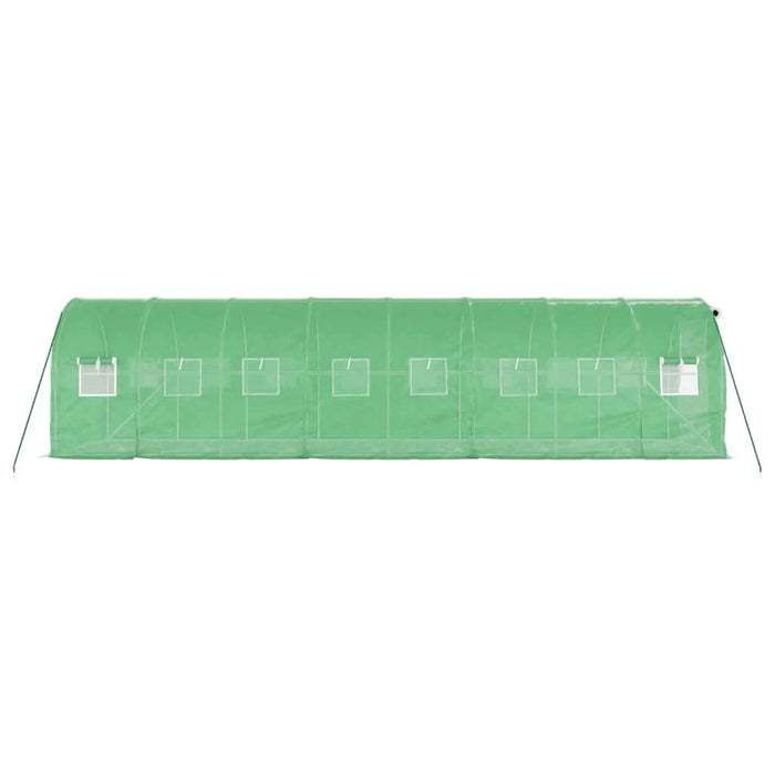 Seră cu cadru din oțel, verde, 16 m², 8x2x2 m - WALTI WALTI