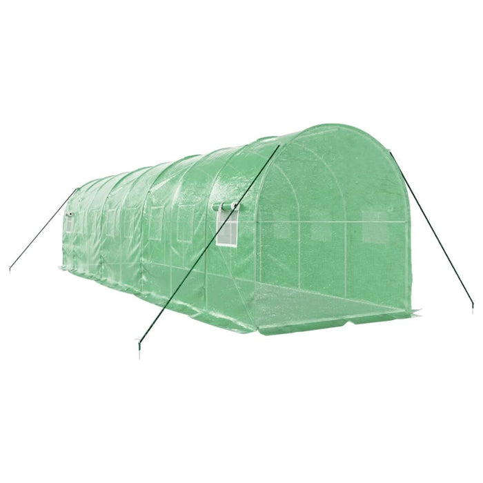 Seră cu cadru din oțel, verde, 16 m², 8x2x2 m - WALTI WALTI