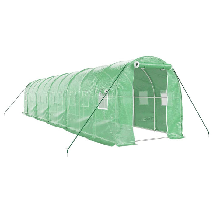 Seră cu cadru din oțel, verde, 20 m², 10x2x2 m - WALTI WALTI